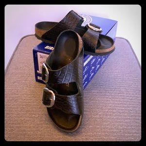 Birkenstock Arizona Big Buckle Gator Anthracite